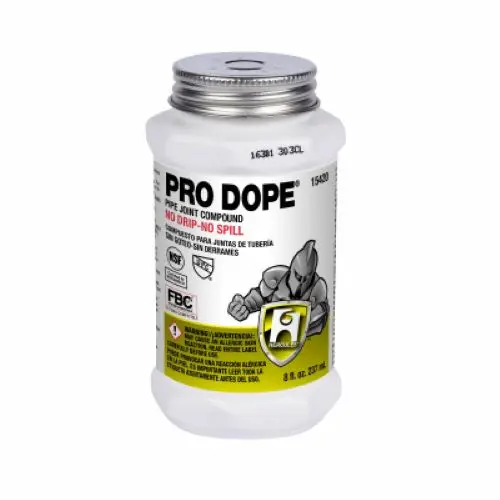 Oatey 15420 Hercules 1/2 Pint Bottle Of Pro Dope Pipe Joint Dope / Plumbing Thread Sealant - Quantity Of 1 1