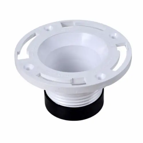 Oatey 43651 4" Inch Pvc Pipe Fitting Twist-N-Set Closet Flange 1