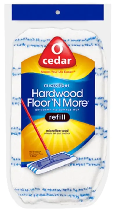 O'cedar 151198 Hardwood Floor & More Wet Or Dry Washable Mop Refill Bonnets - Quantity Of 6 1