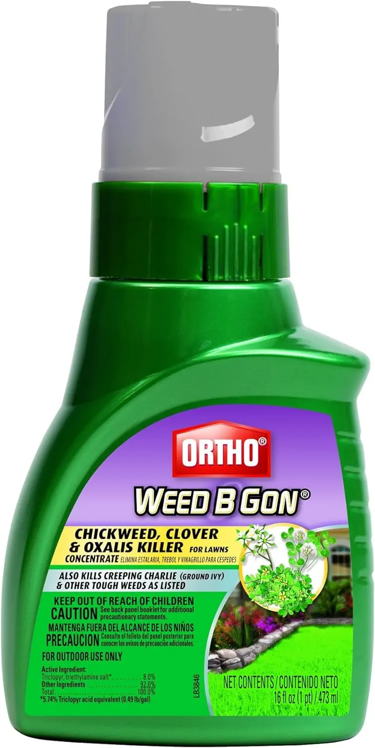 Ortho 0396415 16 Oz Bottle Of Weed B Gon Chickweed Clover Oxalis Lawn Weed Killer Concentrate 1