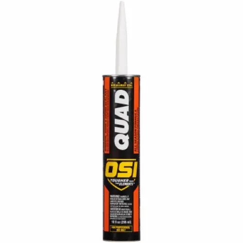 Osi Quad 827837 10 Oz Tube Of Clear Window, Door & Siding Sealant - Quantity Of 12 1