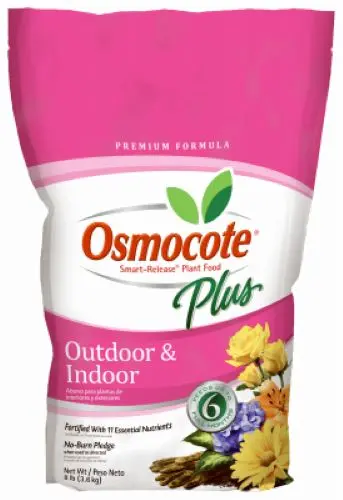 Osmocote 274850 8 Lb Bag Of Timed Release Outdoor Indoor Plant Food Plus Fertilizer - Quantity Of 3 1