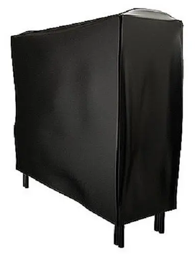 Panacea 15213 48" Black Vinyl Log Rack / Firewood Protective Cover 1
