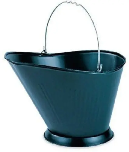 Panacea 15341 Black Metal Fireplace Coal Hod Ash Bucket - Quantity Of 3 1