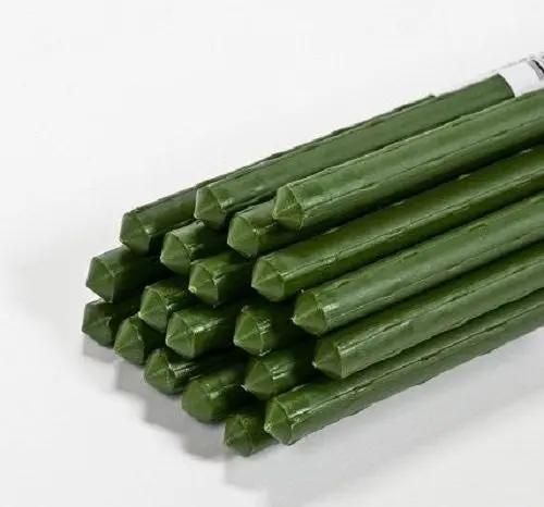 Panacea 84186 6 Ft (72 Inches) Heavy Duty Green Coated Metal Plant Sturdy Stakes - Quantity Of 25 1