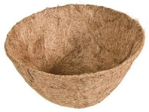 Panacea 88594 18" Round Coco Fiber Hanging Basket Planter Liner - Quantity Of 4 1