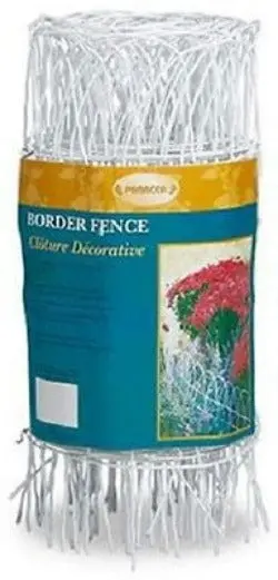 Panacea 89307 14" H X 20' L White Arch Top Garden Border Fence / Fencing - Quantity Of 3 1