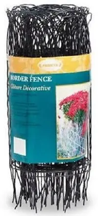 Panacea 89309 14"H X 20'L Green Arch Top Garden Border Fence / Fencing - Quantity Of 3 1