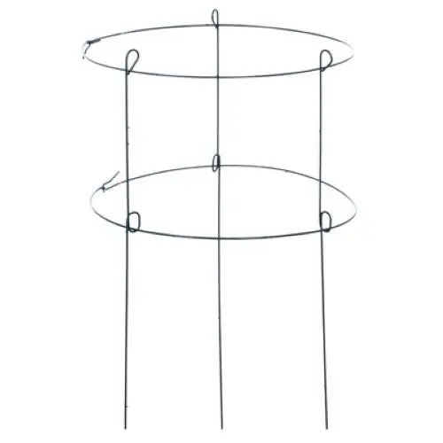 Panacea 89322Gt 18" W X 36" L Double Green Metal Peony Ring Plant Support - Quantity Of 6 1