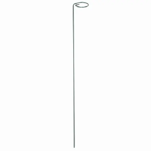 Panacea 89325Gt 18" X 1-1/4" Single Loop Green Metal Plant Support Stakes - Quantity Of 120 1