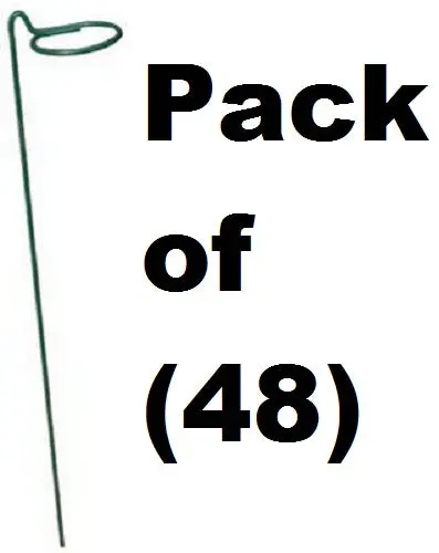 Panacea 89330Gt 24" X 2.3" Green Steel Pvc Coated Plant Support Stake - Quantity Of 48 1
