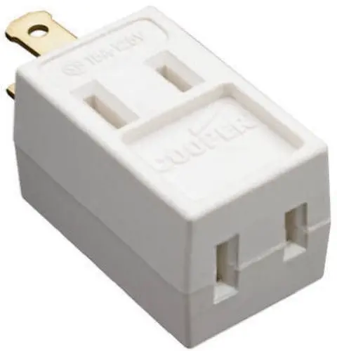 Pass & Seymour 4400Wcc10 15A 125V White Polarized 3-Way Vinyl Cube Tap - Quantity Of 30 1