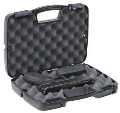 Plano 10-10137 Rugged Black Single Scoped Handgun Pistol Case With Foam Liner - Quantity Of 6 1