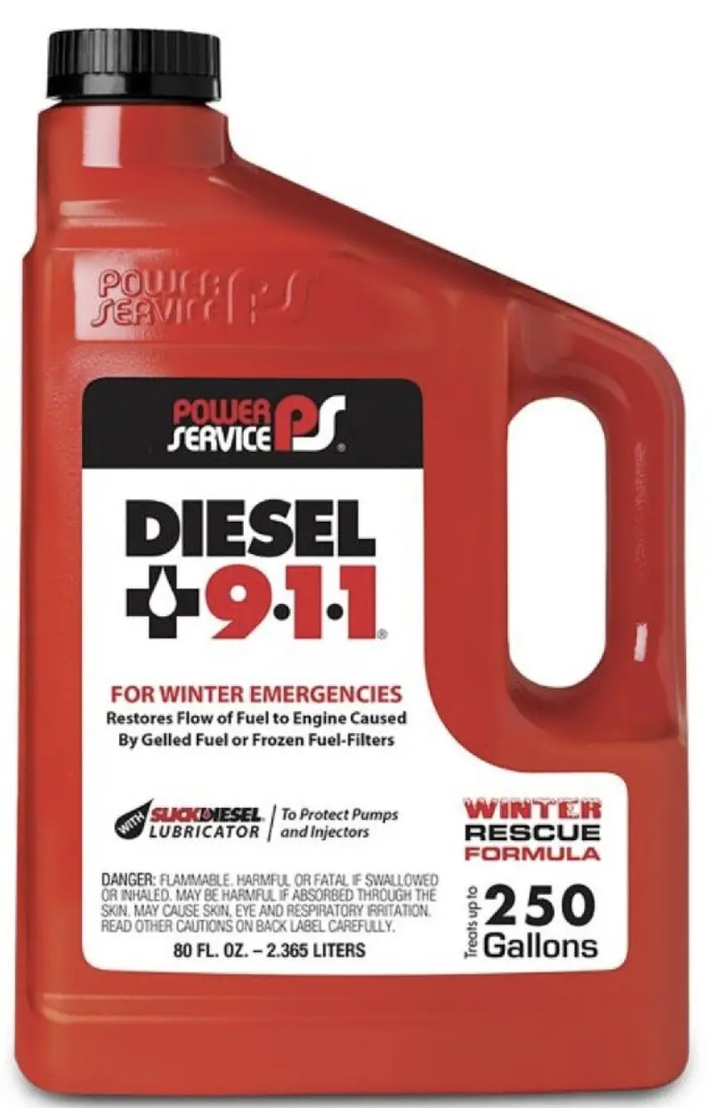 Power Service 8064 64 Oz Bottle Of Diesel 911 Winter Formula Fuel Additive - Quantity Of 6 1