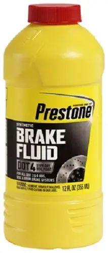 Prestone As800y 12 Oz Bottle Of Dot 4 Synthetic Heavy Duty Brake Fluid - Quantity Of 10 1