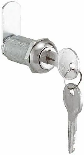 Prime Line Ccep 9950Ka 1-3/8" Stainless Steel Keyed Alike Drawer / Cabinet Lock - Quantity Of 4 1