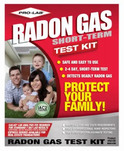 Professional Lab Ra100 Do It Yourself Radon Test Kit - Quantity Of 12 1