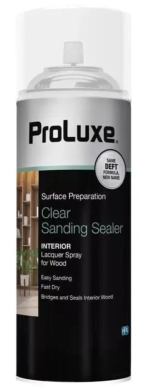 Proluxe Deft Plx015s/54 12 Oz Can Of Aerosol Clear Lacquer Sanding Sealer Surface Prep 1