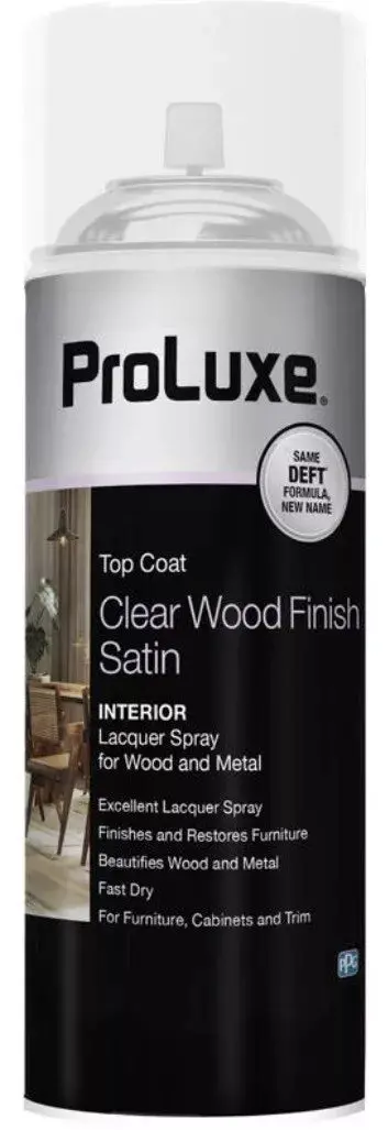 Proluxe Deft Plx017s/54 12.25 Oz Can Of Clear Satin Lacquer Wood Finish 1