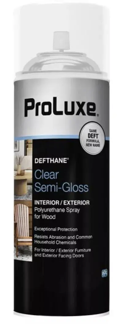 Proluxe Deft Plx023s/54 11.5 Oz Can Of Clear Semi-Gloss Polyurethane Spray Wood Finish 1
