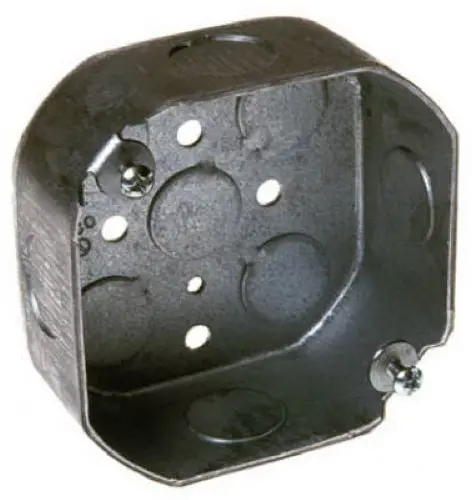 Raco 8125 4" X 1-1/2" Deep Electrical Steel Octagon Box - Quantity Of 10 1