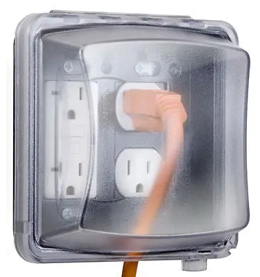 Raco Mm2410c Taymac Clear 2 Gang In Use 55In1 Standard Electric Outlet Cover - Quantity Of 6 1