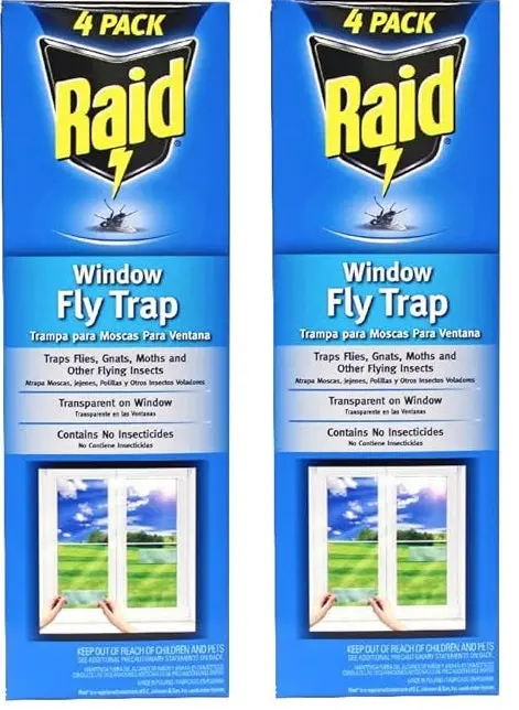 Raid 8Pk-Ftrp Raid 8-Count Disposable Window Fly Traps - Quantity Of 2 1