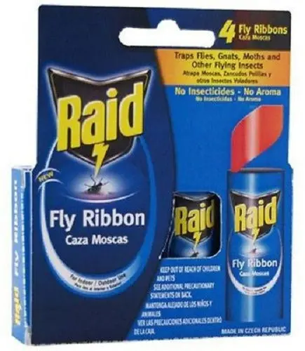 Raid Fr3b-Raid 4-Count Pack Of Fly / Insect Catcher Ribbons - Quantity Of 24 1