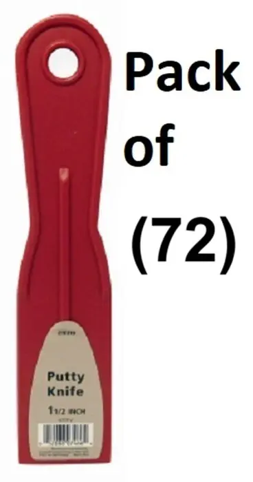 Red Devil 4711Tv 1.5 Inch Master Painter Plastic Putty Knife - Quantity Of 72 1