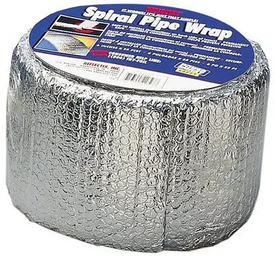 Reflectix Spw0602508 6" X 25' R-2 Insulated Aluminum Foil Pipe Wrap - Quantity Of 4 Rolls 1