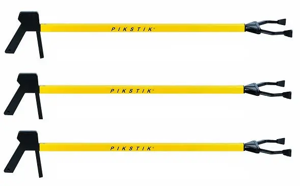 Reid Industries C361 36" Pikstik Classic Reacher Grabber Retriever Stick - Quantity Of 3 1