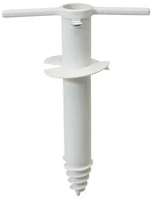 Rio Brands Xcb202cb-01 Beach Umbrella Sand / Twist Anchor / Stakes - Quantity Of 6 1