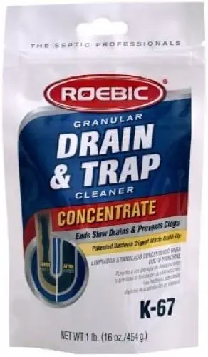 Roebic K-67Gdb-12 16 Oz Pouch Of Granular Drain & Trap Buildup Remover - Quantity Of 4 1