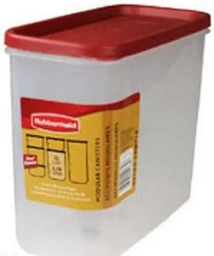Rubbermaid 1776472 Racer Red  16 Cup Dry Food Storage Containers - Quantity Of 6 1