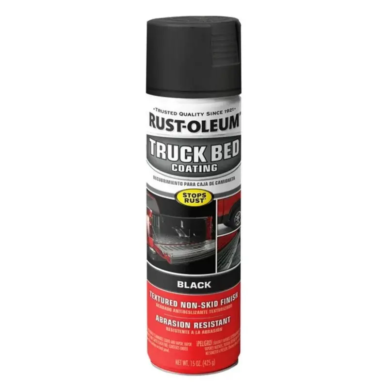 Rust-Oleum 248914 15 Oz Can Of Black Textured Truck Bed Spray Coating 1