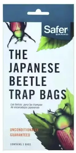 Safer Brand 00102 3-Count Pack Of Replacement Japanese Beetle Trap Green Jumbo Bags 1