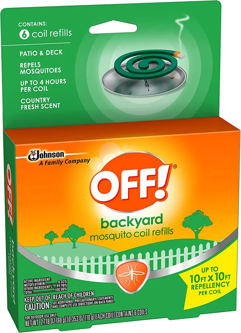 Sc Johnson 75203 6-Count Pack Of Patio & Deck Mosquito Coil Refills - Quantity Of 10 1