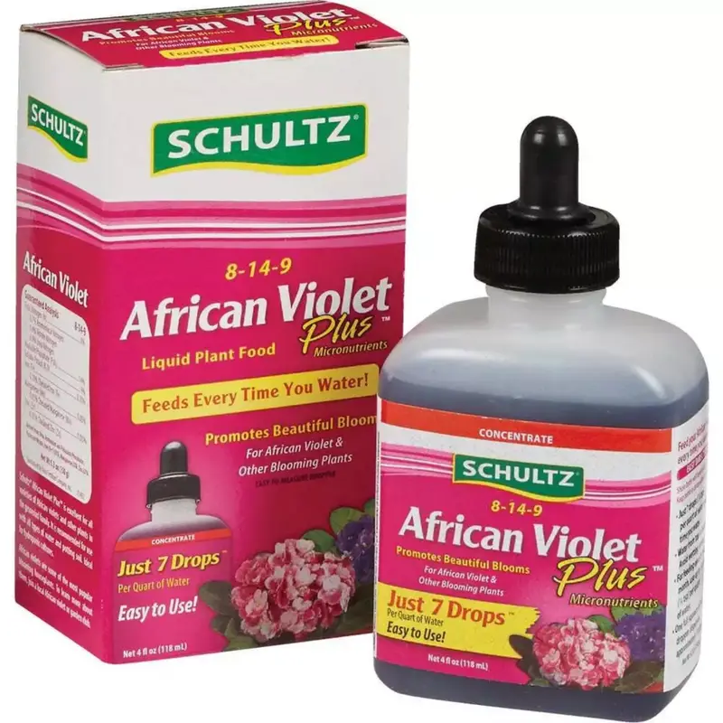 Schultz Spf44900 4 Oz Bottle Of 8-14-9 African Violet Liquid Plant Food 1