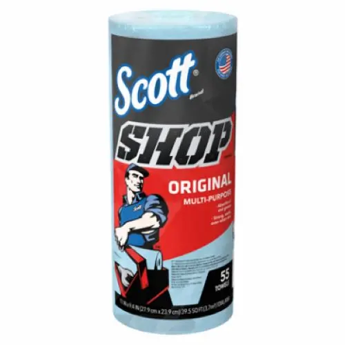 Scott 75130 Original Blue Strong Absorbent Shop Towels 1