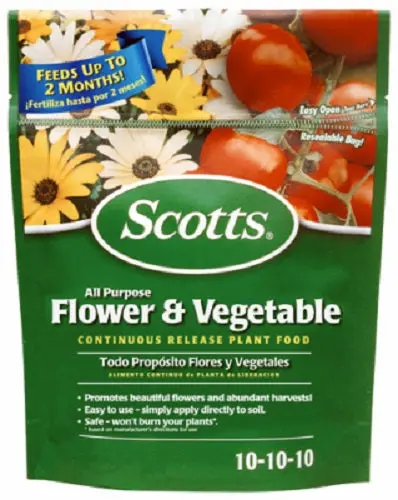 Scotts 1009001 3 Lb Bag Of 10-10-10 Flower & Vegetable Plant Food - Quantity Of 2 1