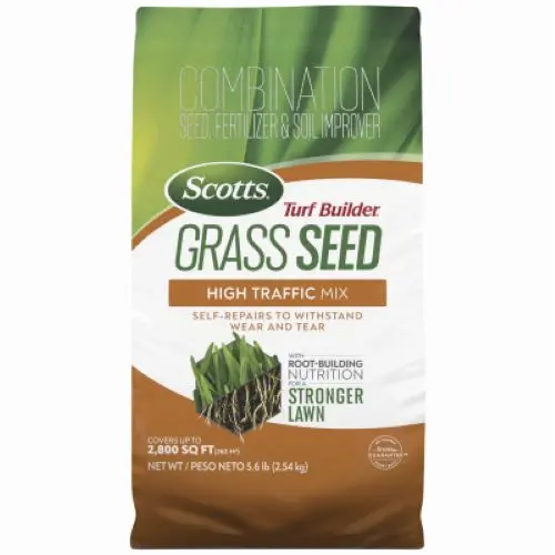 Scotts 18045 5.6 Lb Bag Of Turf Builder High Traffic Grass Seed Mix - Quantity Of 1 1