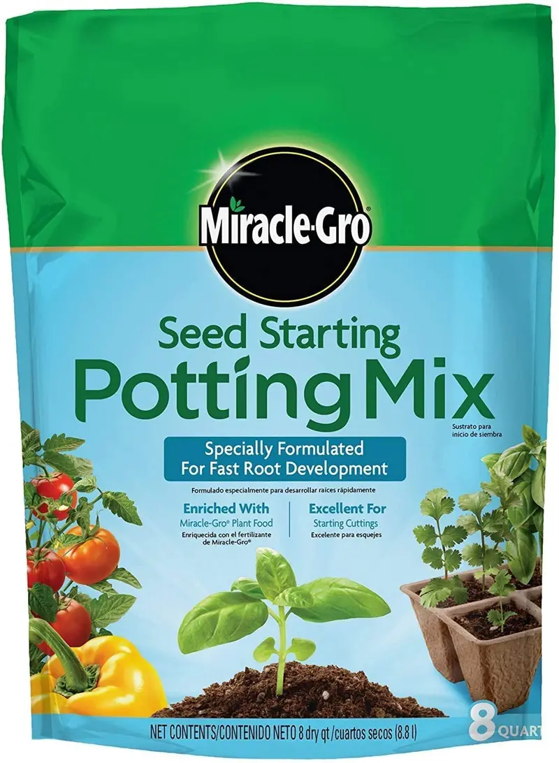 Scotts Miracle Gro 74978500 8 Qt Bag Of Seed Starting Starter Potting Soil Mix - Quantity Of 6 1