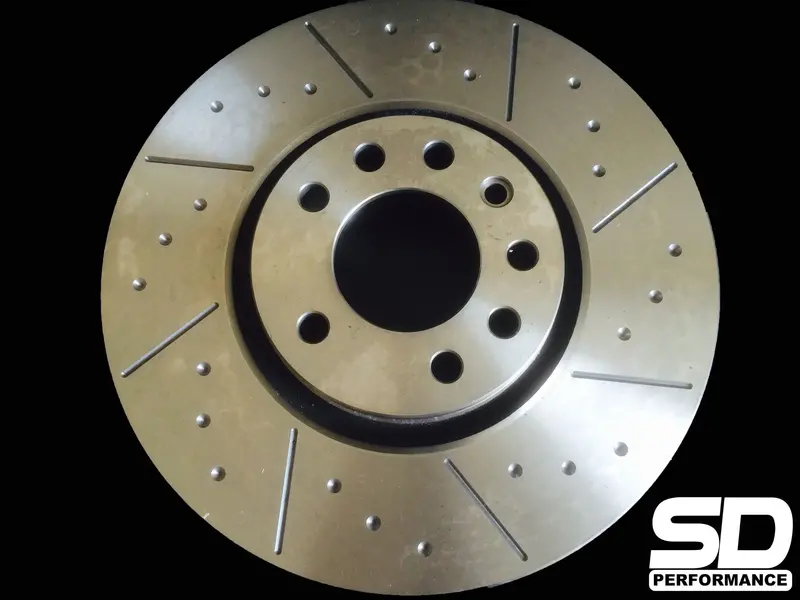 Sd Performance Corsa D Vxr 308Mm Front Discs - Dimpled And Grooved 1