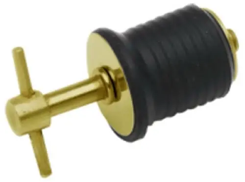 Seasense 50032312 1" Brass Expandable Twist Type Boat Drain Plugs - Quantity Of 12 1