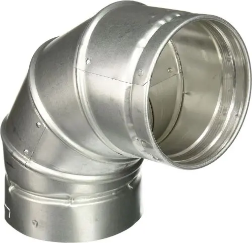 Selkirk 106230 6" Inch Adjustable Type B Gas Vent 90 Degree Elbow 1