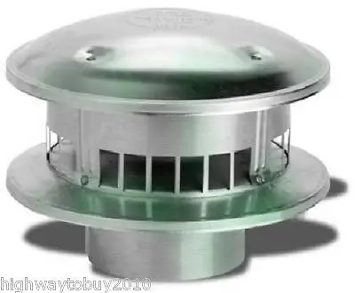 Selkirk 106800 6Rv-Rt 6" Round Type B Gas Vent Chimney Termination Cap 1