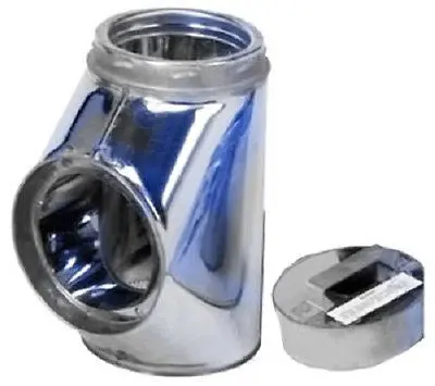 Selkirk 206100 6T-It Sure-Temp 6 " Insulated Chimney Tee With Cleanout Cap 1