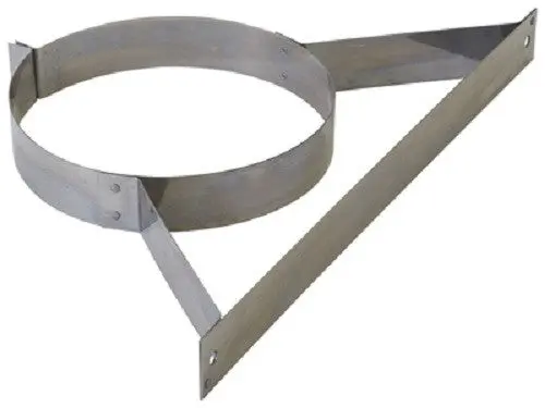 Selkirk 206520 6T-Wb 6" Steel Chimney Pipe Wall Band Support Bracket - Quantity Of 4 1