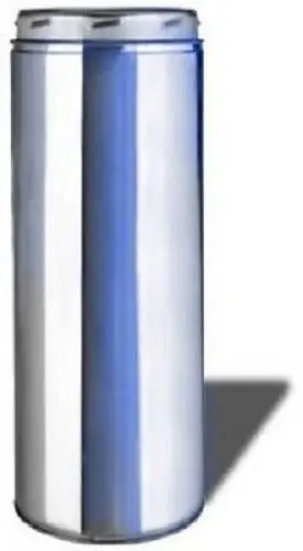 Selkirk 208018 8T-18 Sure-Temp 8" X 18" Stainless Double Wall Chimney Stove Pipe - Quantity Of 1 1