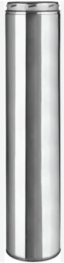 Selkirk 208036 8" X 36" 8T-36 Stainless Steel All Fuel Double Wall Insulated Chimney Pipe - Quantity Of 1 1